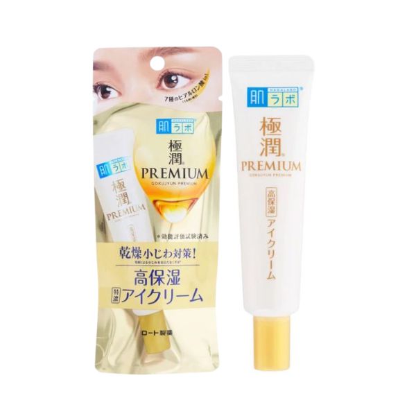 ROHTO MENTHOLATUM Hada Labo Gokujyun Premium Hyaluronic Eye Cream 20g - Crema contorno occhi con Ialuronico