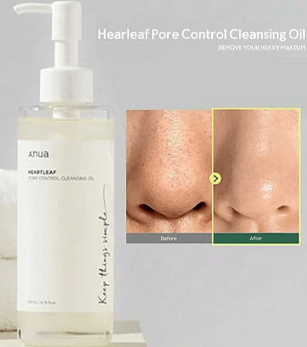 ANUA Heartleaf Pore Control Cleansing Oil 200ml – Olio detergente viso delicato e purificante