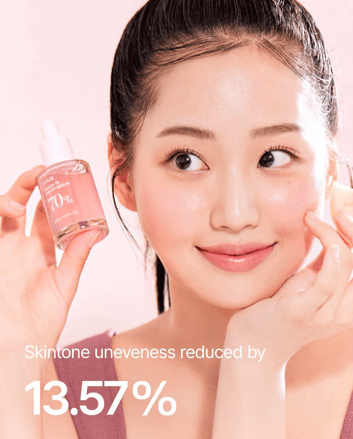 ANUA Peach 70% Niacin Serum - Siero viso illuminante alla pesca con Niacinamide 5% (30 ml)