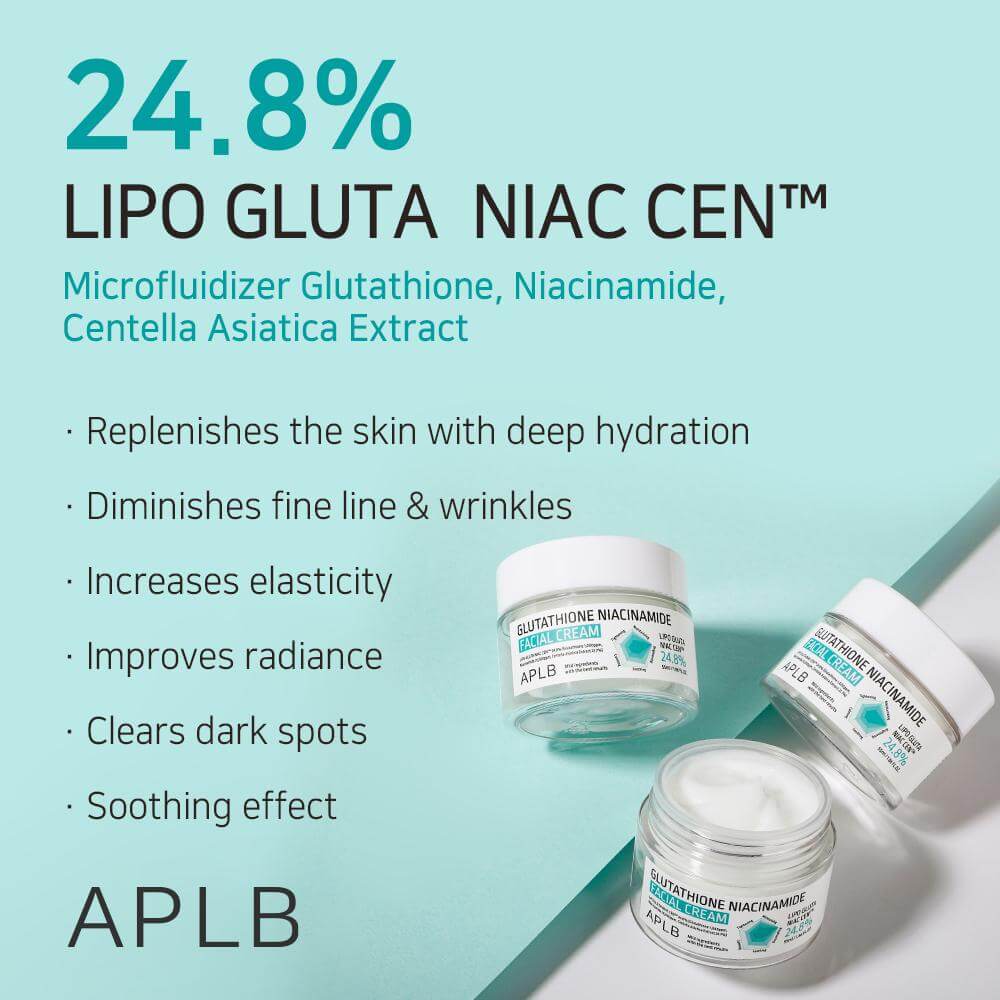 APLB Glutathione Niacinamide Facial Cream 55ml - Crema viso illuminante