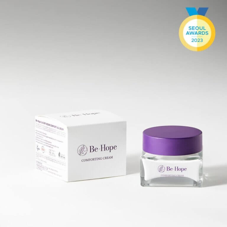 BE HOPE Luxury Vegan Comforting Cream 50ml - Crema idratante lussuosa al tè viola africano