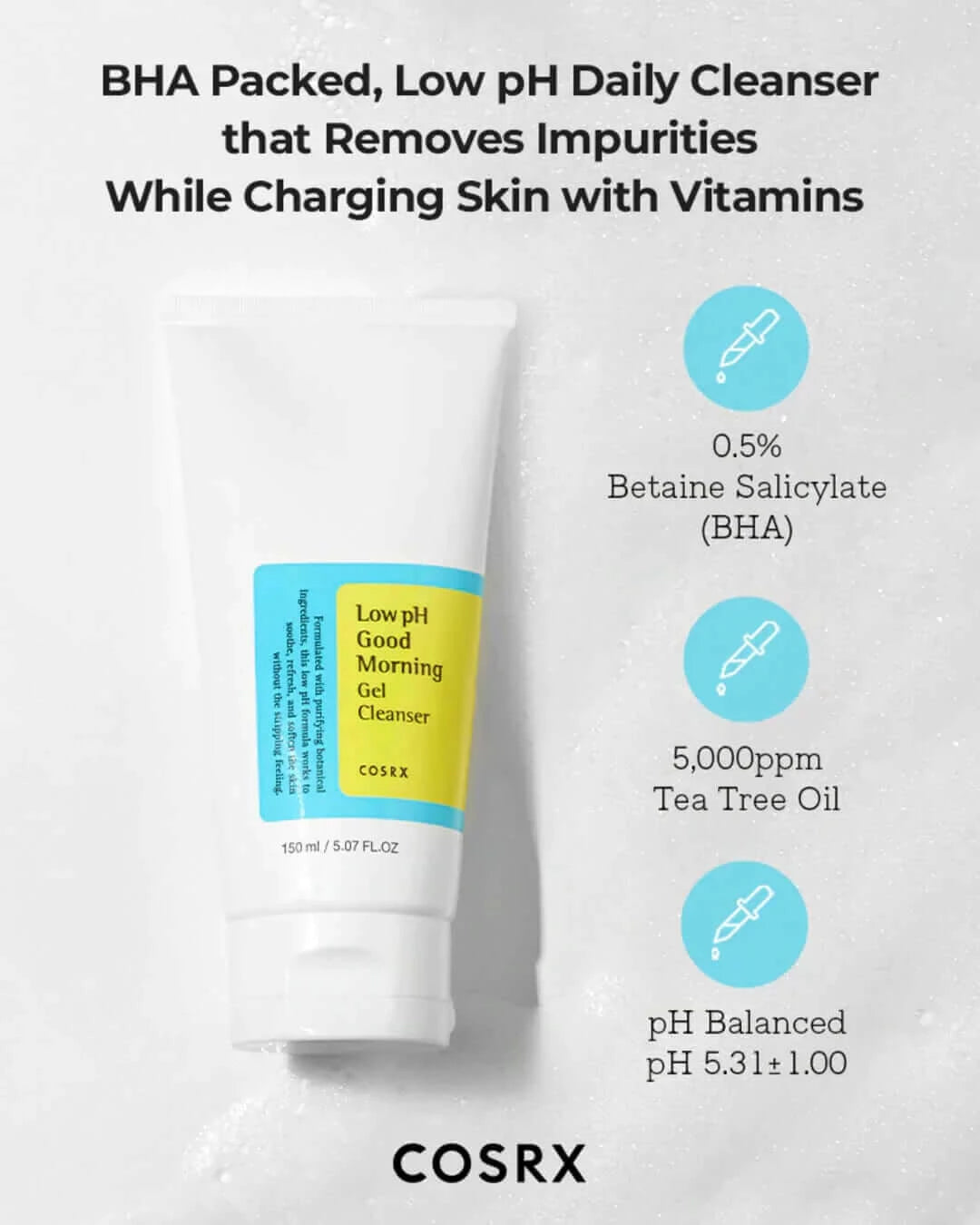 COSRX Low PH Good Morning Gel Cleanser - 150ml - HomeSkin