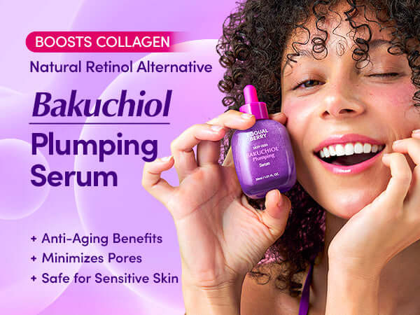 EQQUALBERRY Bakuchiol Plumping Serum 30ml - Siero rimpolpante con Bakuchiol