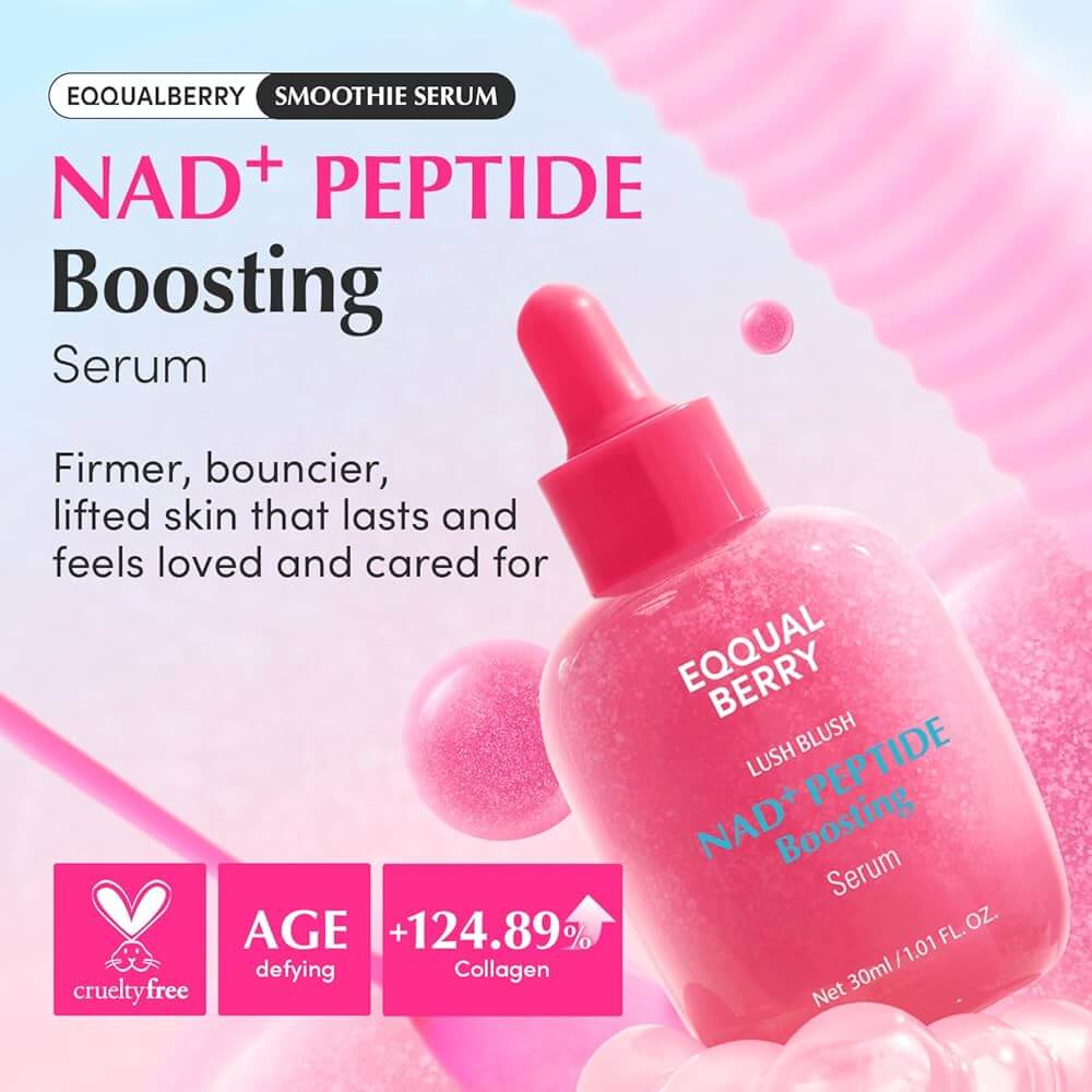 EQQUALBERRY NAD+ Peptide Boosting Serum 30ml - Siero viso coreano anti-age