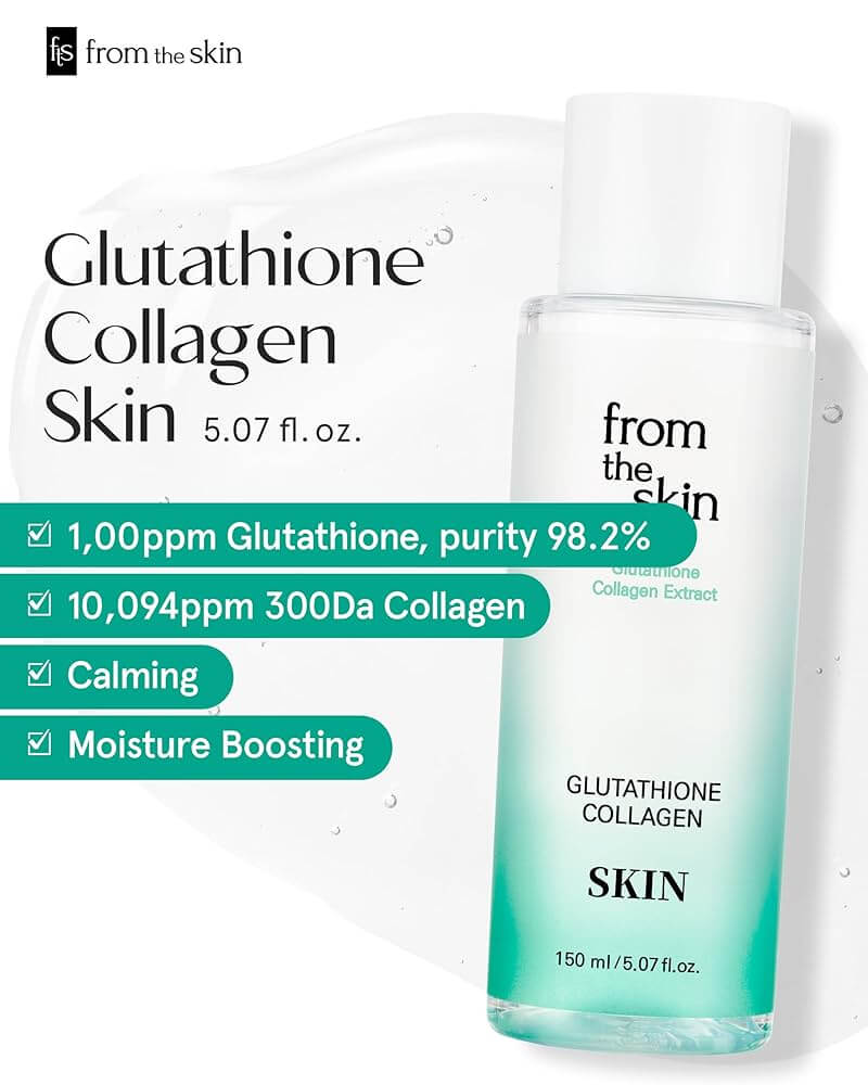 FROM THE SKIN Glutathione Collagen Skin 150ml - Tonico viso con Glutatione e collagene