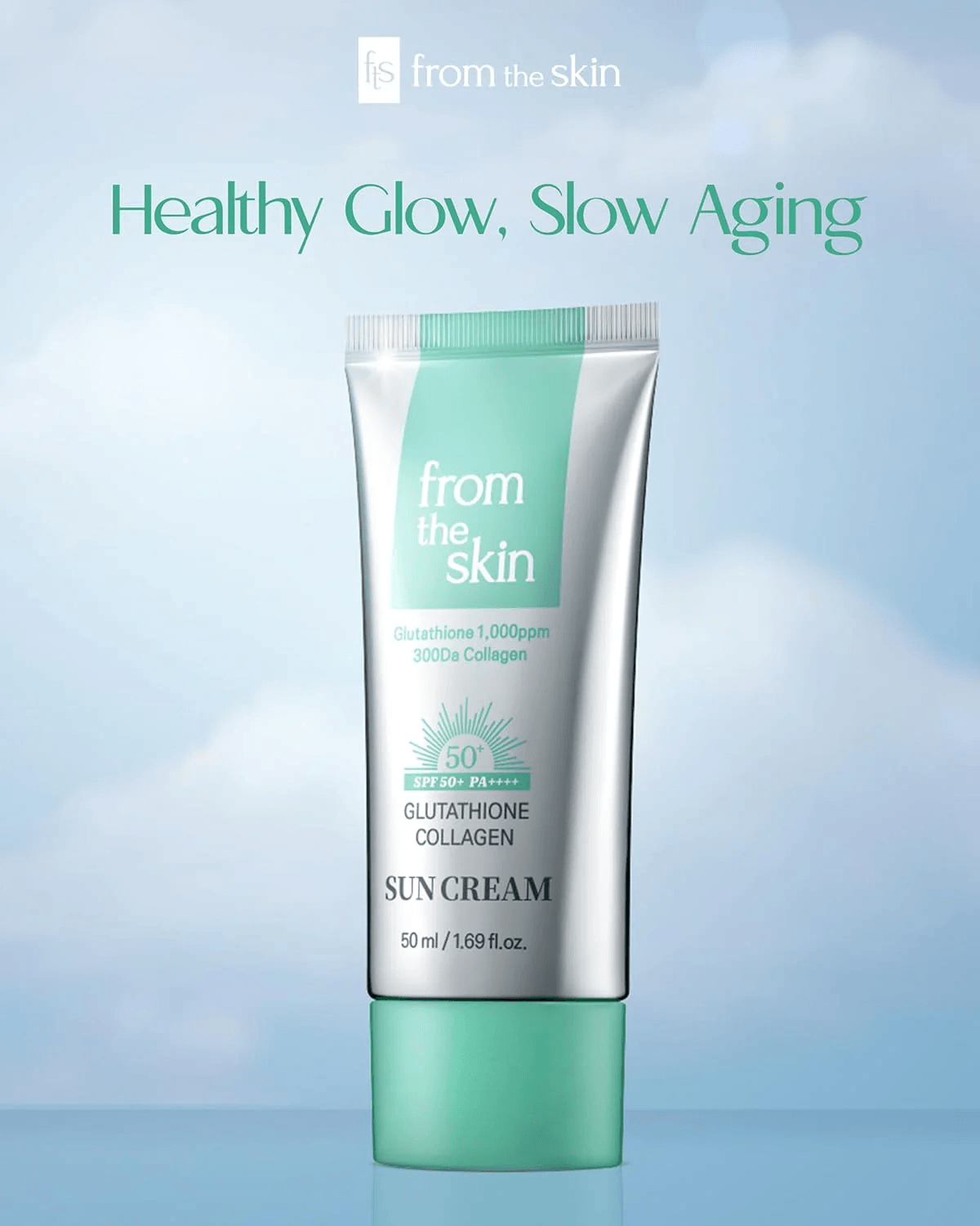 FROM THE SKIN Glutathione Collagen Sun Cream SPF50+ PA++++ 50ml