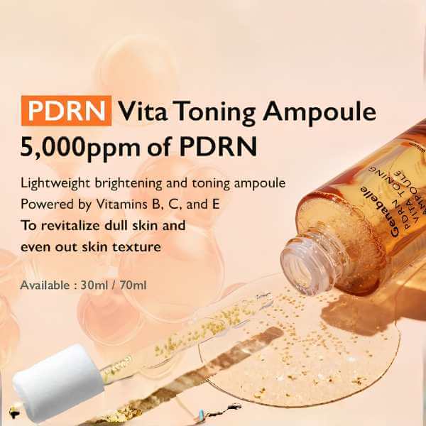 GENABELLE PDRN Vita Toning Ampoule 30ml - Ampoule siero coreano anti-età