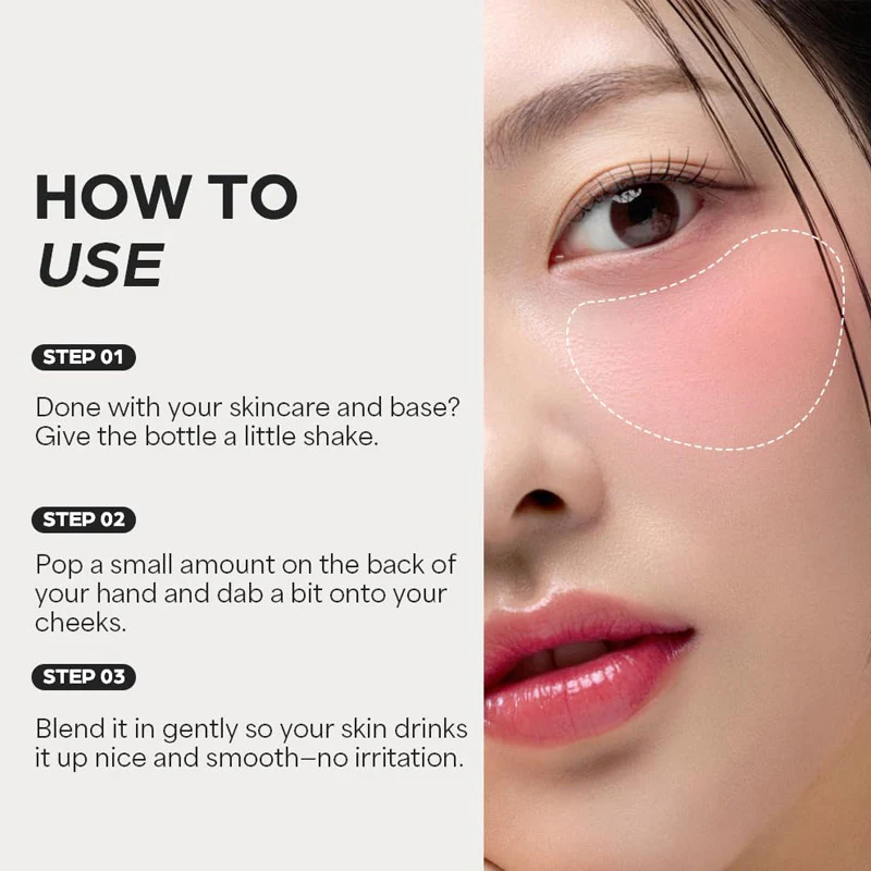 HOUSE OF HUR Moist Ampoule Blusher 06 Cherry Blossom 20ml - Blush coreano idratante