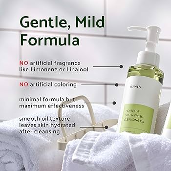 IUNIK Centella Green Fresh Cleansing Oil 200ml - Olio struccante/ detergente