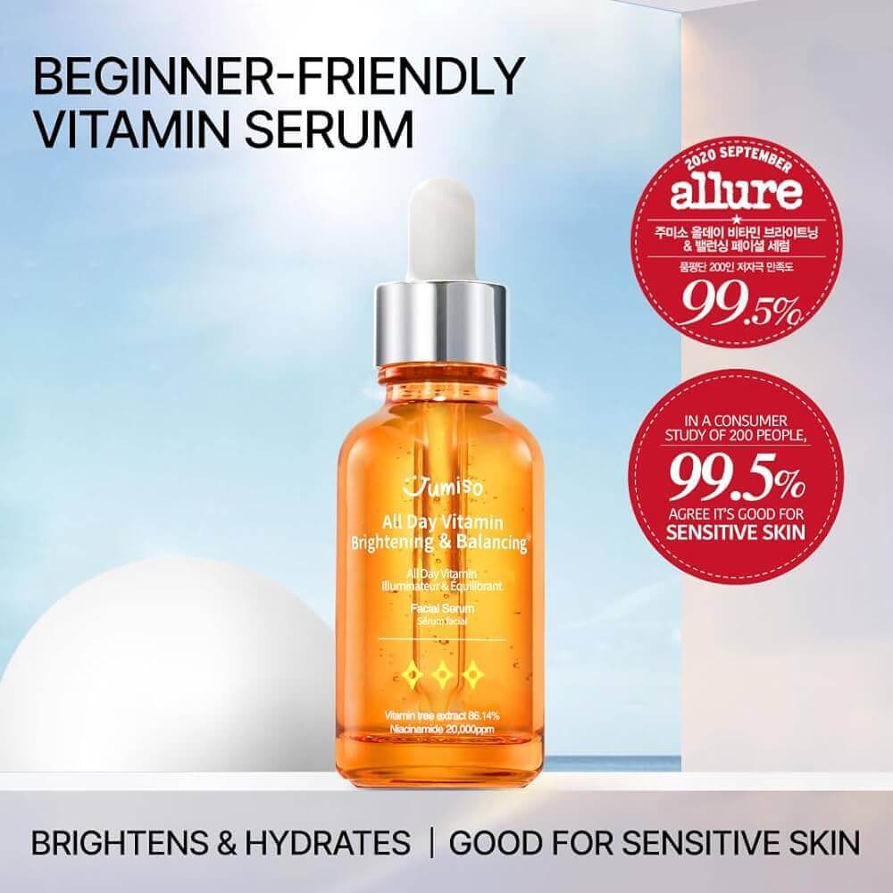 JUMISO All Day Vitamin Brightening & Balancing Facial Serum 30ml - Siero viso con vitamine