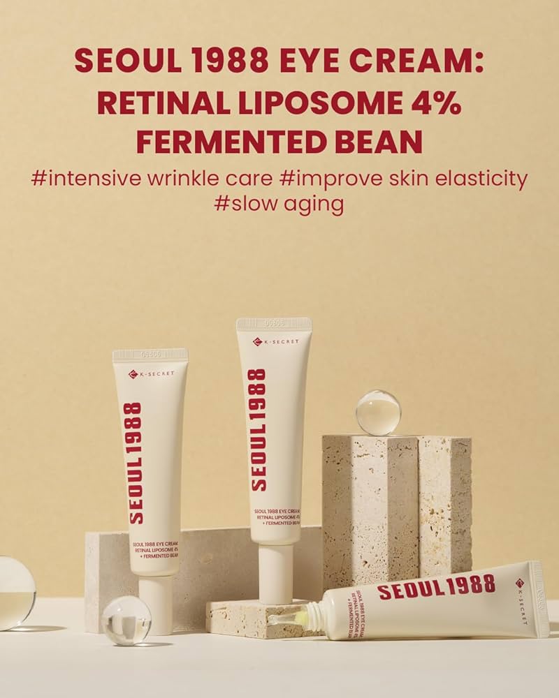 K-SECRET SEOUL 1988 Eye Cream: Retinal Liposome 4% + Fermented Bean 30ml - Contorno occhi con retinal e fagioli fermentati