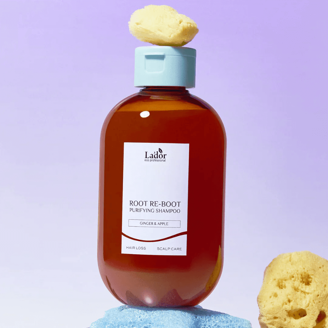 LADOR Root Re-Boot Purifying Shampoo Ginger & Apple 300ml - Shampoo coreano per capelli grassi