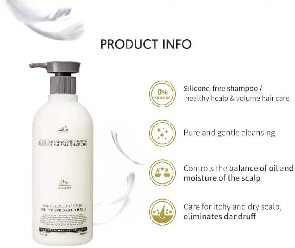 LADOR Moisture Balancing Shampoo 530ml - Shampoo per capelli