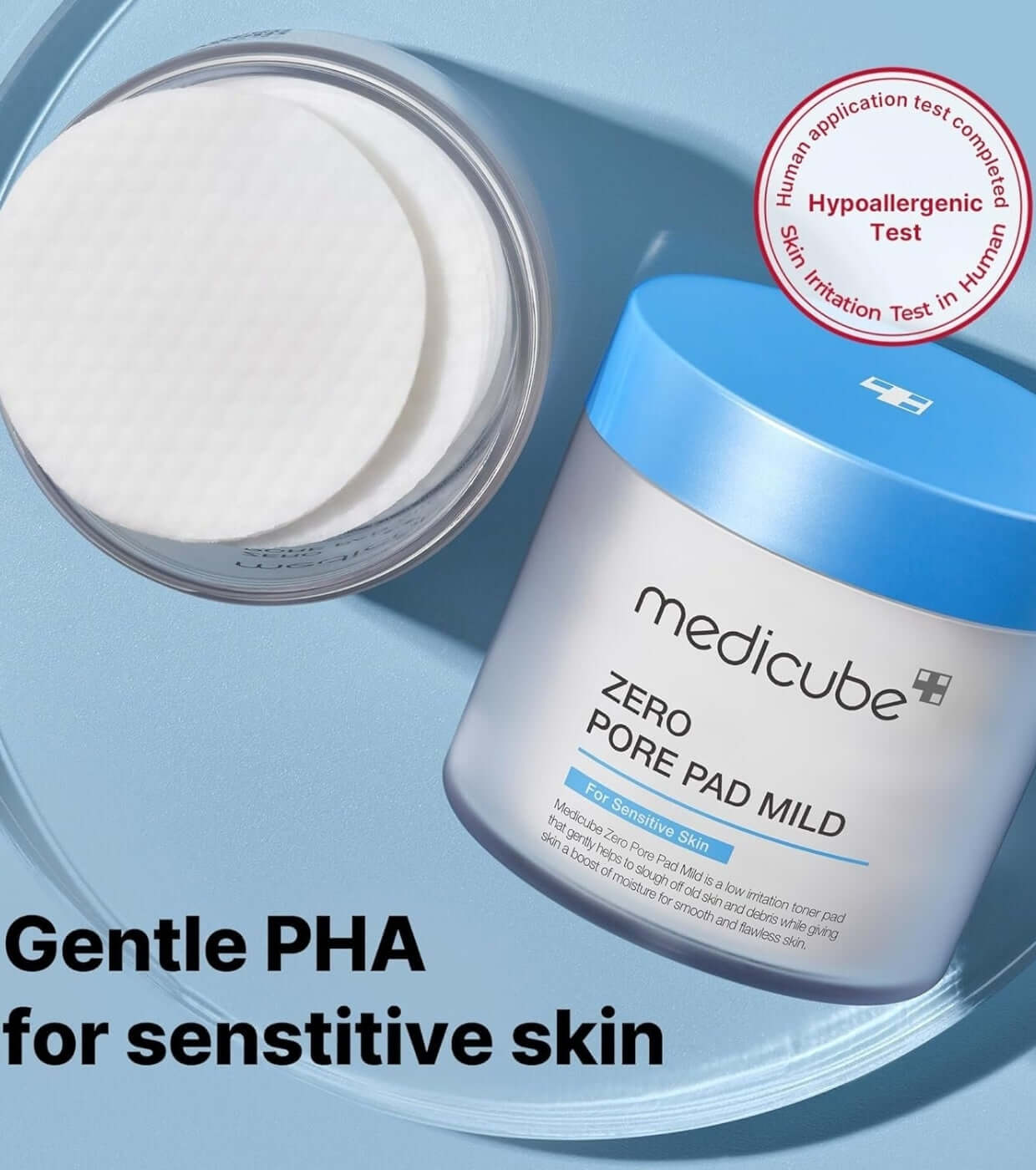 MEDICUBE Zero Pore Pad Mild 70pcs - Dischetti di cotone imbevuti in tonico esfoliante