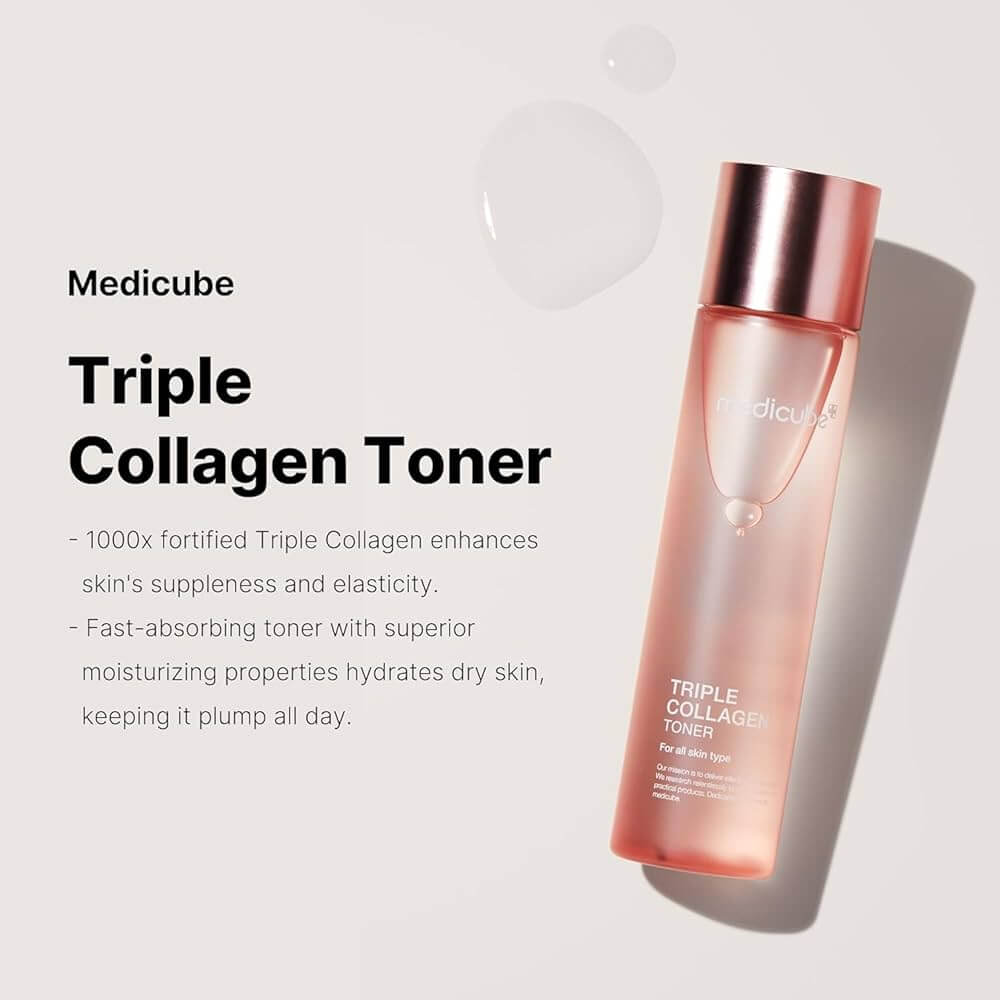 MEDICUBE Triple Collagen Toner 140ml - Tonico al collagene