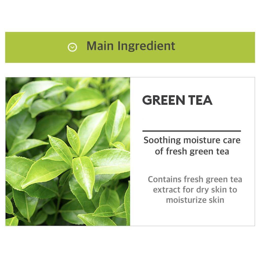 MISSHA Airy Fit Sheet Mask Green Tea 19g - Maschera viso di tessuto al tè verde