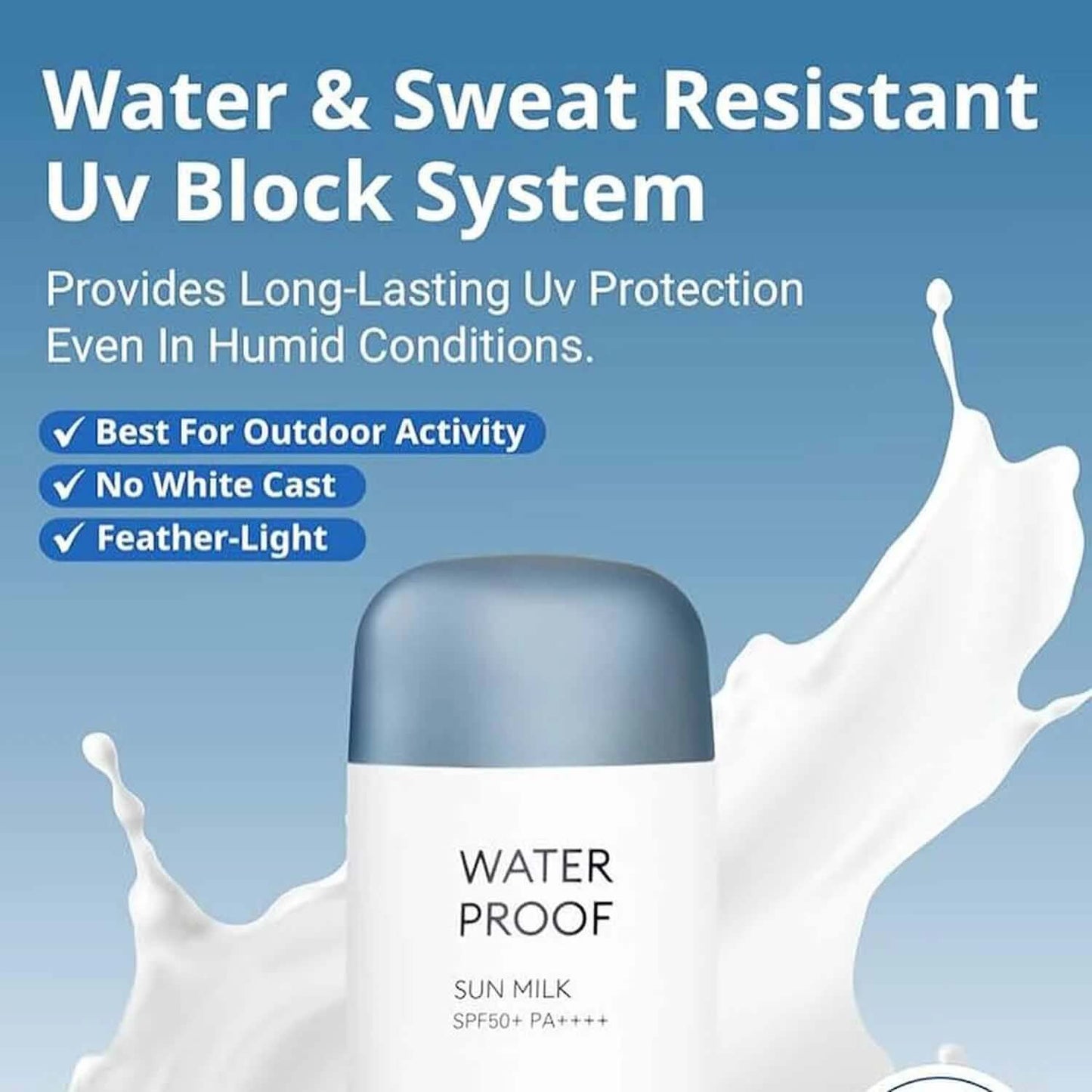 MISSHA All Around Safe Block Waterproof Sun Milk SPF50+ PA+++ 70ml - Solare coreano waterproof
