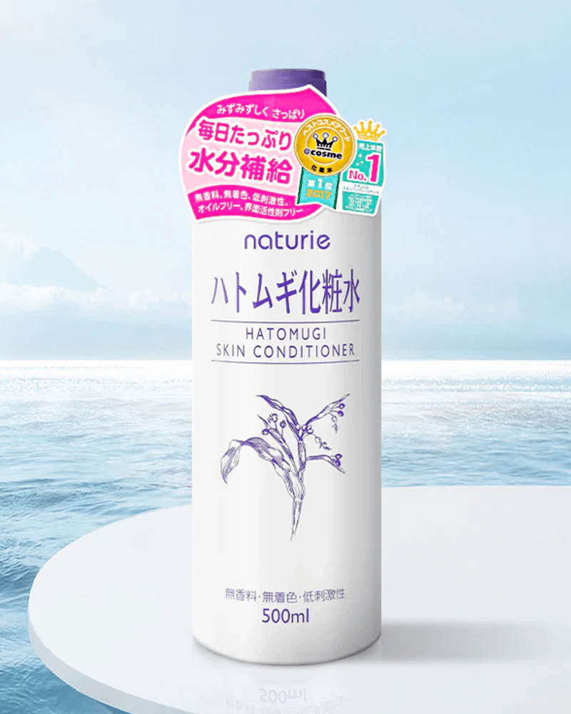 NATURIE Hatomugi Skin Conditioner Lotion 500ml - Tonico viso con semi di Coix