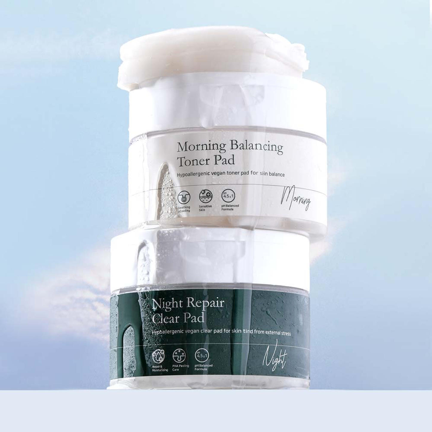 NOAV Night Repair Clear Pad 250ml / 70pads - Toner pad coreani esfolianti