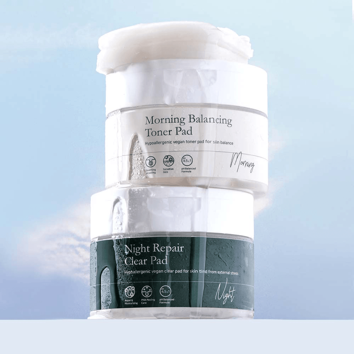 NOAV Night Repair Clear Pad 250ml / 70pads - Toner pad coreani esfolianti
