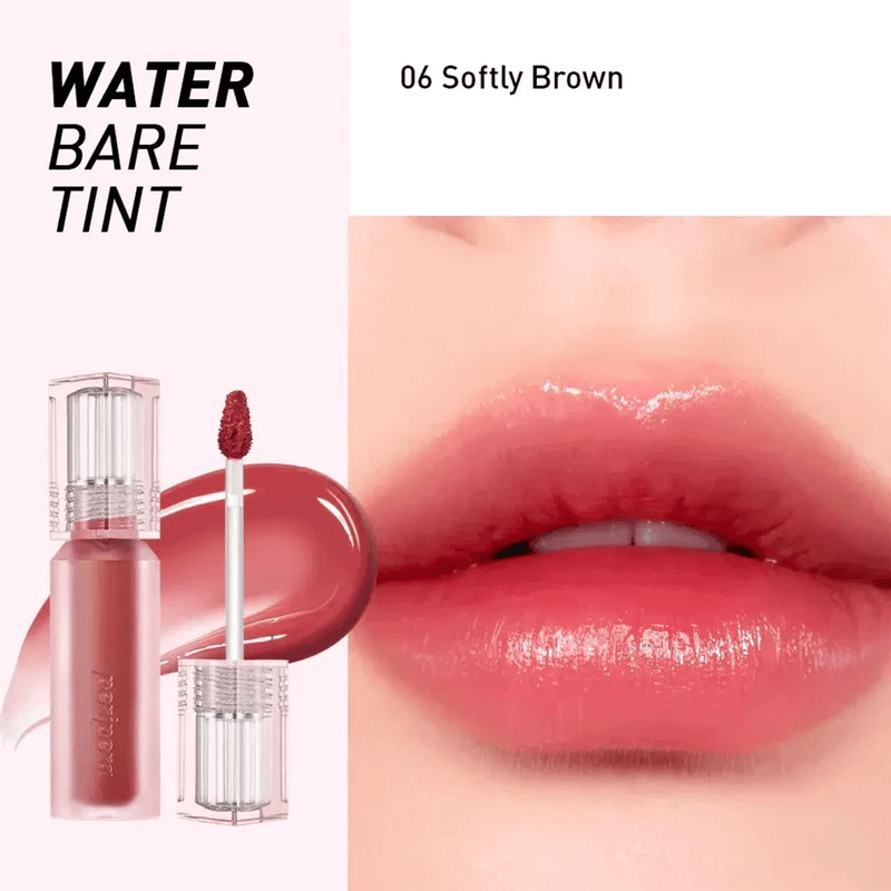 PERIPERA Water Bare Tint 06 Softly Brown 3,7g - Tinta labbra acquosa effetto acquerello