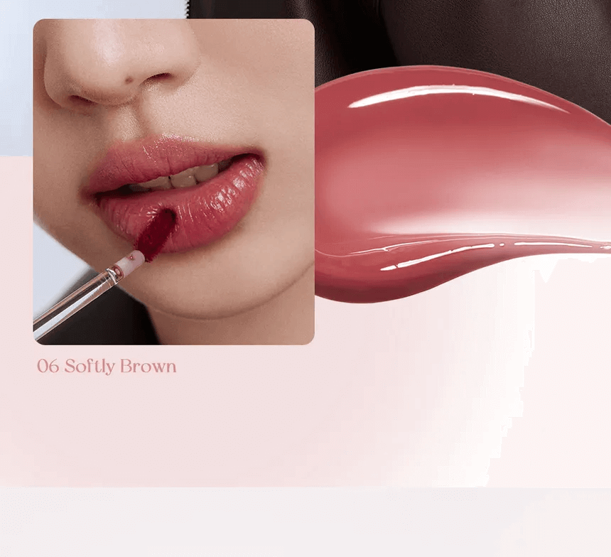 PERIPERA Water Bare Tint 06 Softly Brown 3,7g - Tinta labbra acquosa effetto acquerello