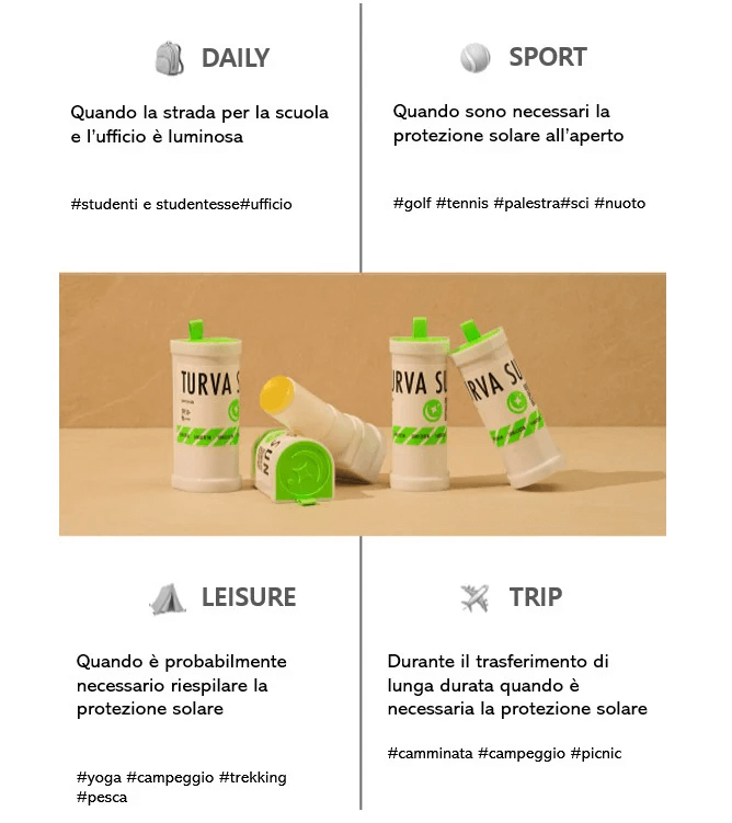 PUREPEAK Turva Sun SPF50+ PA++++ 16g - Protezione solare coreana in stick