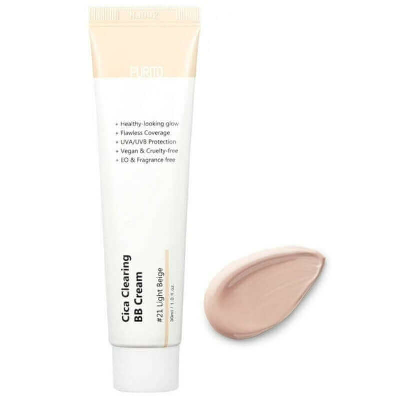 PURITO Cica Clearing BB Cream - #21 Light Beige - 30ml - HomeSkin