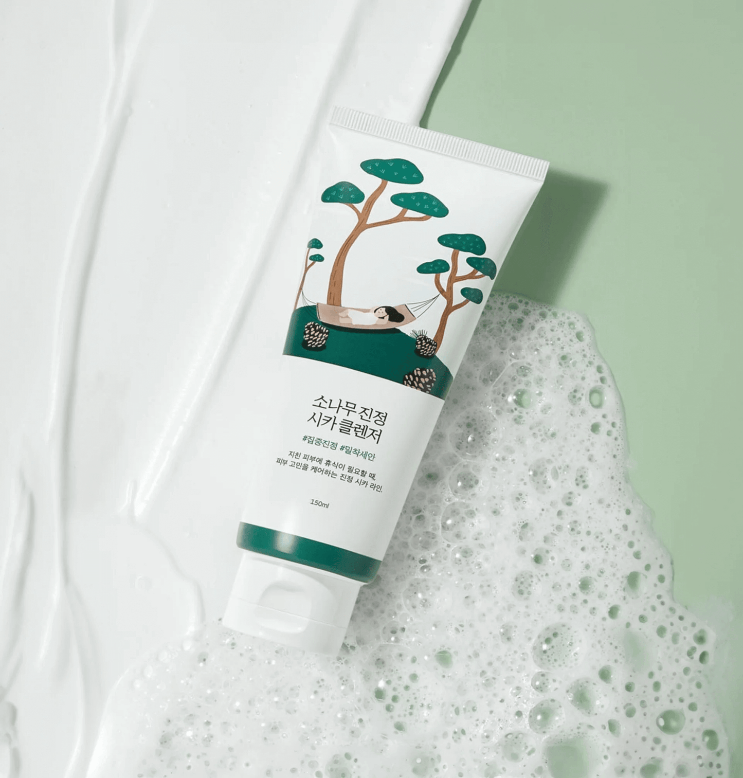 ROUND LAB Pine Calming Cica Cleanser 150ml - Detergente viso con centella