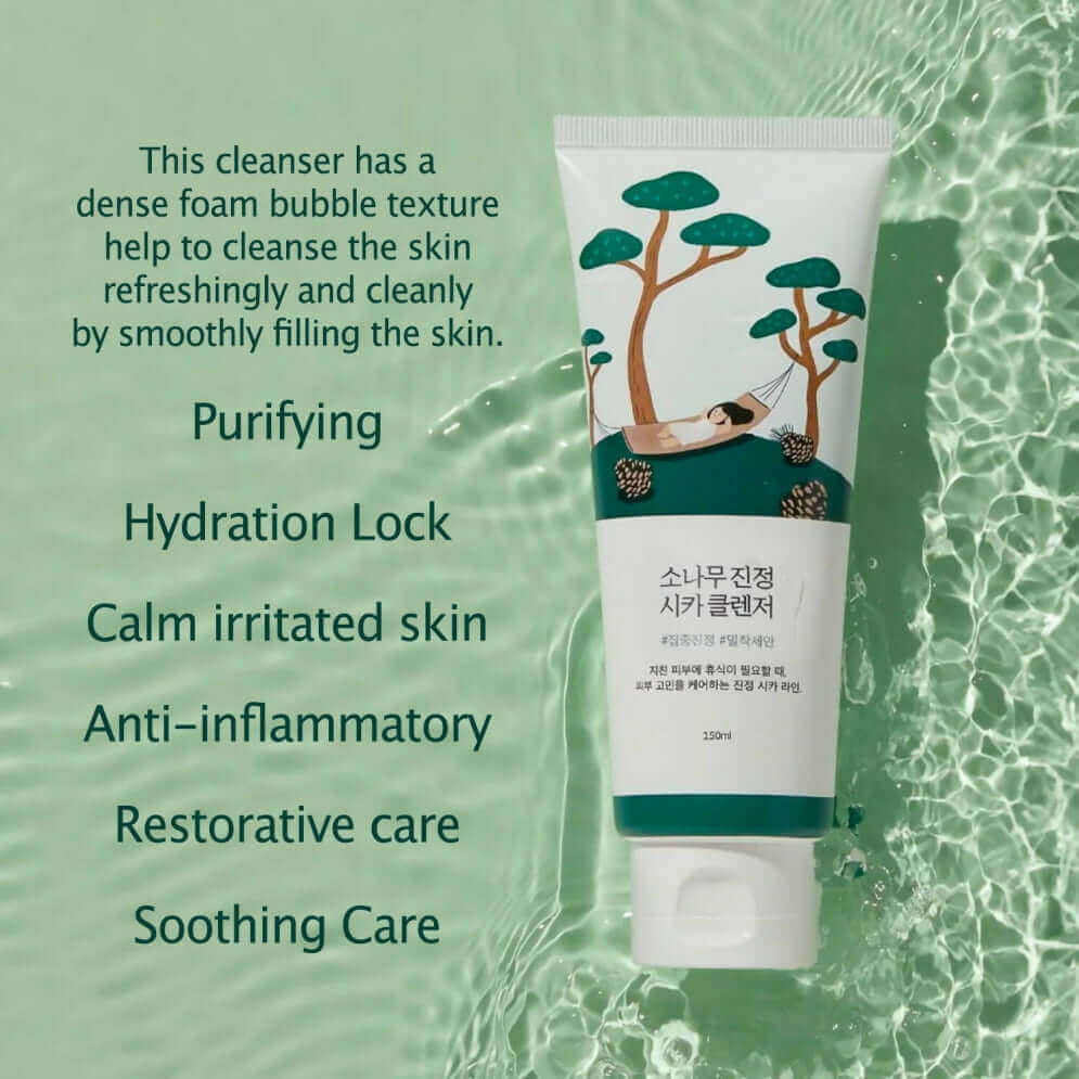ROUND LAB Pine Calming Cica Cleanser 150ml - Detergente viso con centella