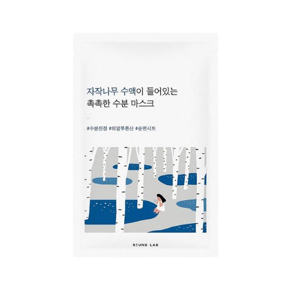 ROUND LAB Birch Juice Moisturizing Mask 25ml - Maschera viso con estratto di betulla
