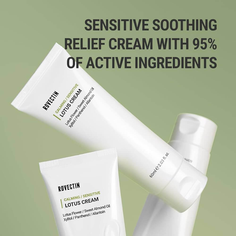 ROVECTIN Calming Lotus Cream 60ml - Crema viso lenitiva al loto
