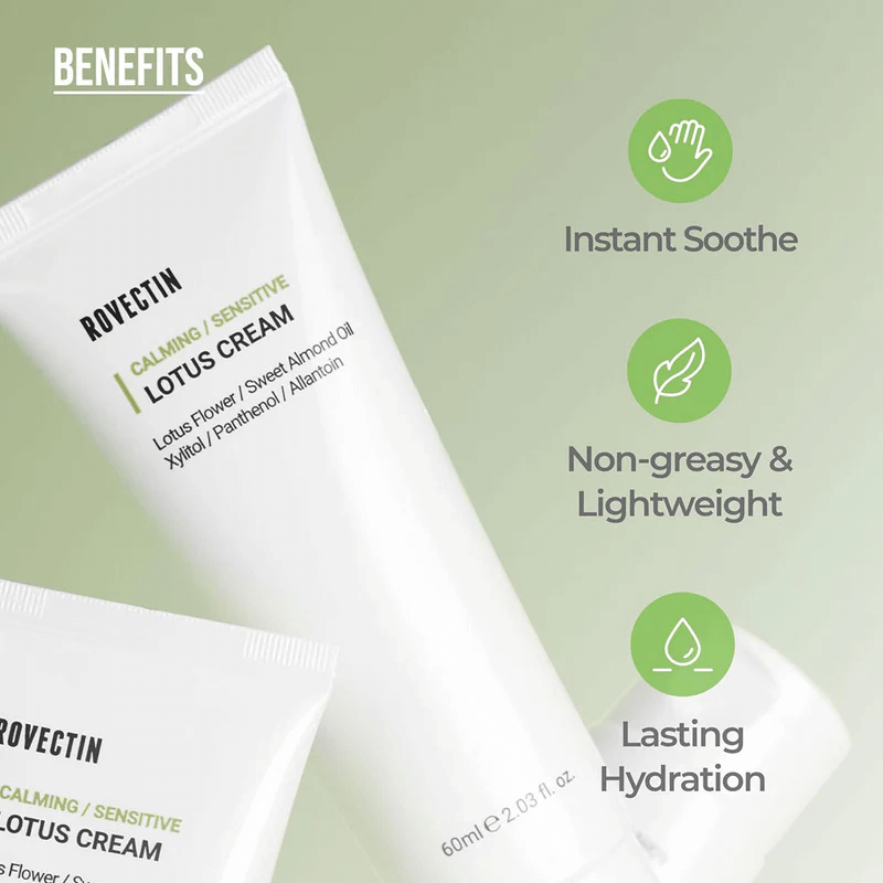 ROVECTIN Calming Lotus Cream 60ml - Crema viso lenitiva al loto