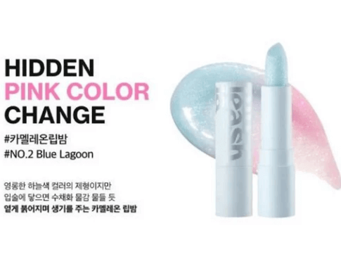 UNLEASHIA Glacier Lip Balm No. 2 Blue Lagoon 3,3g - Balsamo labbra con glitter