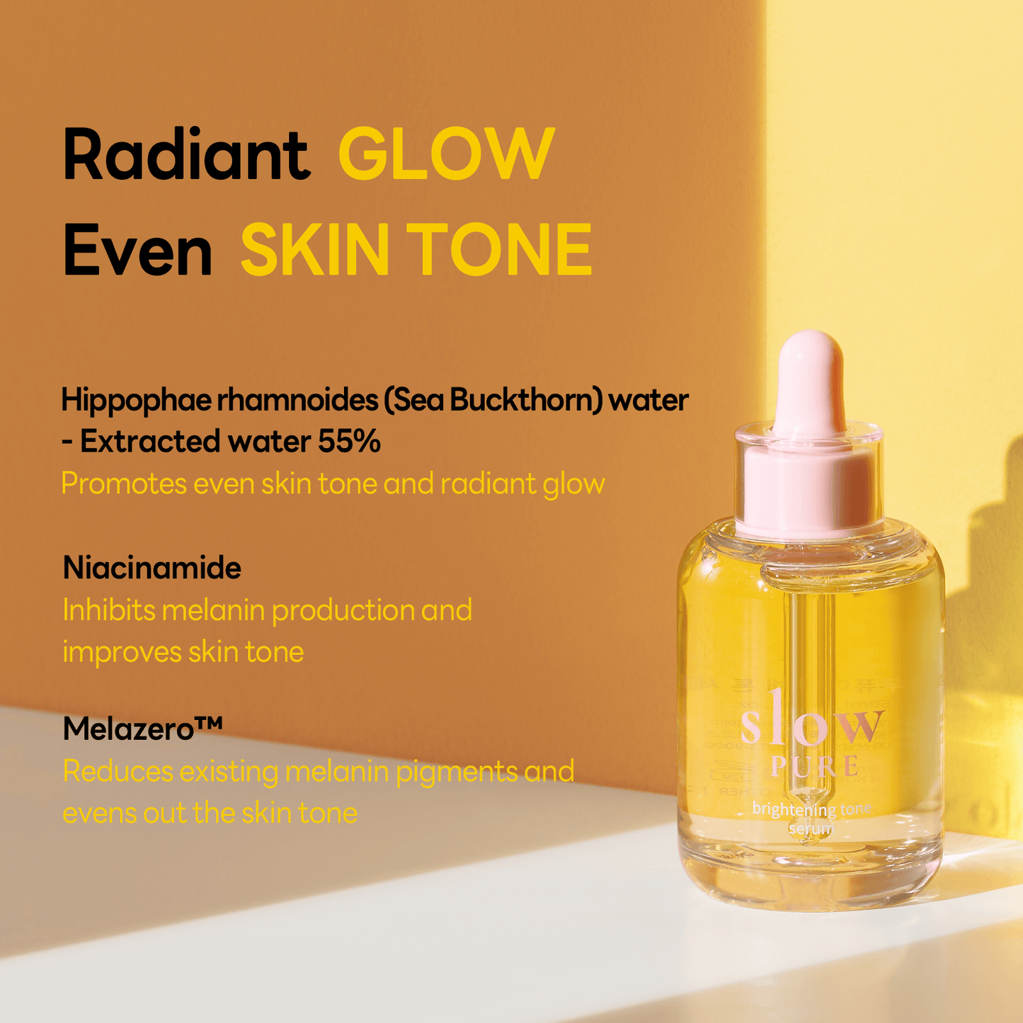 SLOW PURE Brightening Tone Serum 50ml - Siero viso illuminante