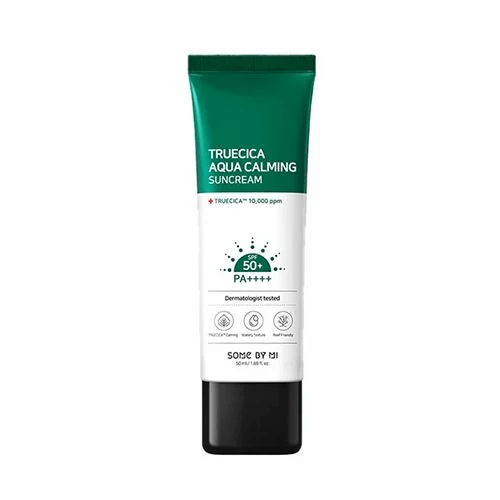 SOMEBYMI Truecica Aqua Calming Suncream 50+ PA++++ 50ml - Protezione solare con essenza truecica