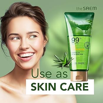 THE SAEM Jeju Fresh Aloe Soothing Gel 99% Tube 300ml - Gel aloe vera viso e corpo