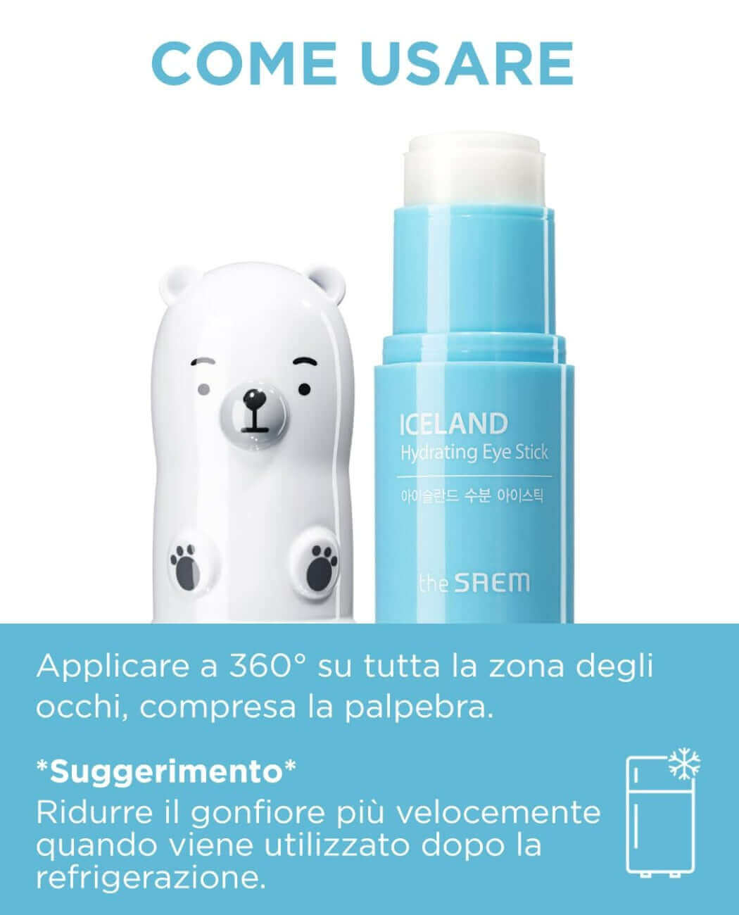 THE SAEM Iceland Hydrating Eye Stick - 7 g - Stick idratante contorno occhi