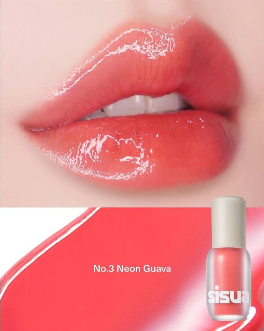 UNLEASHIA Sisua Popcorn Syrup Lip Plumper 3,8g No. 3 Neon Guava - Lip gloss rimpolpante