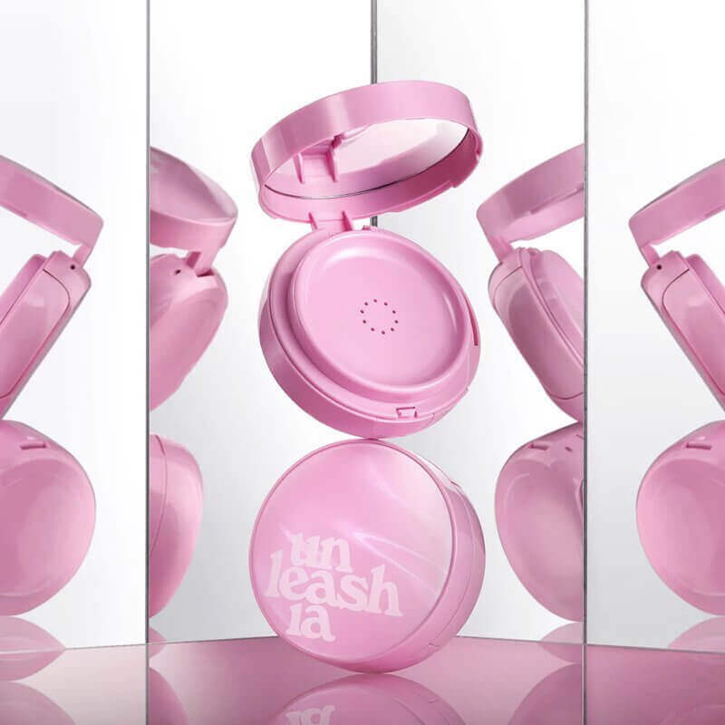 UNLEASHIA Don't Touch Glass Pink Cushion SPF50+ PA++++ - 21N Hyaline - Fondotinta cushion+ SPF