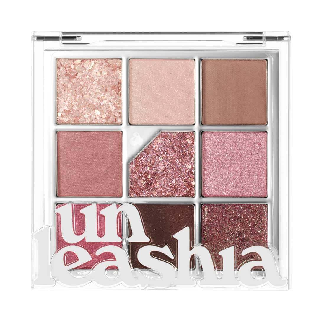 UNLEASHIA Glitterpedia Eye Palette 5 All of Dusty Rose - 6,6g - HomeSkin