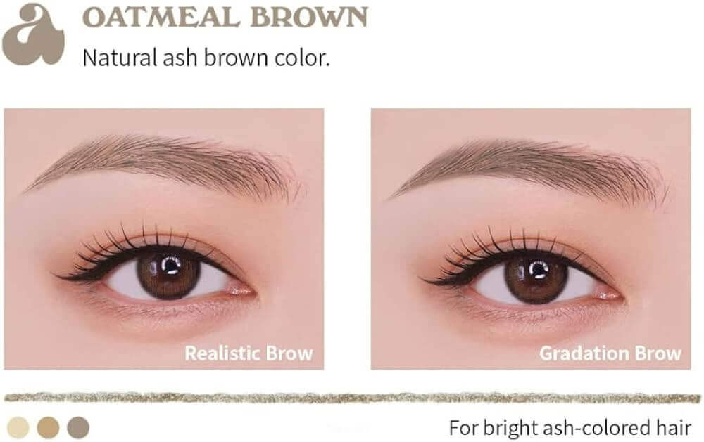 UNLEASHIA Shaper Defining Eyebrow Fixer & Pencil - No1 Oatmeal Brown - 0,025g - Matita sopracciglia