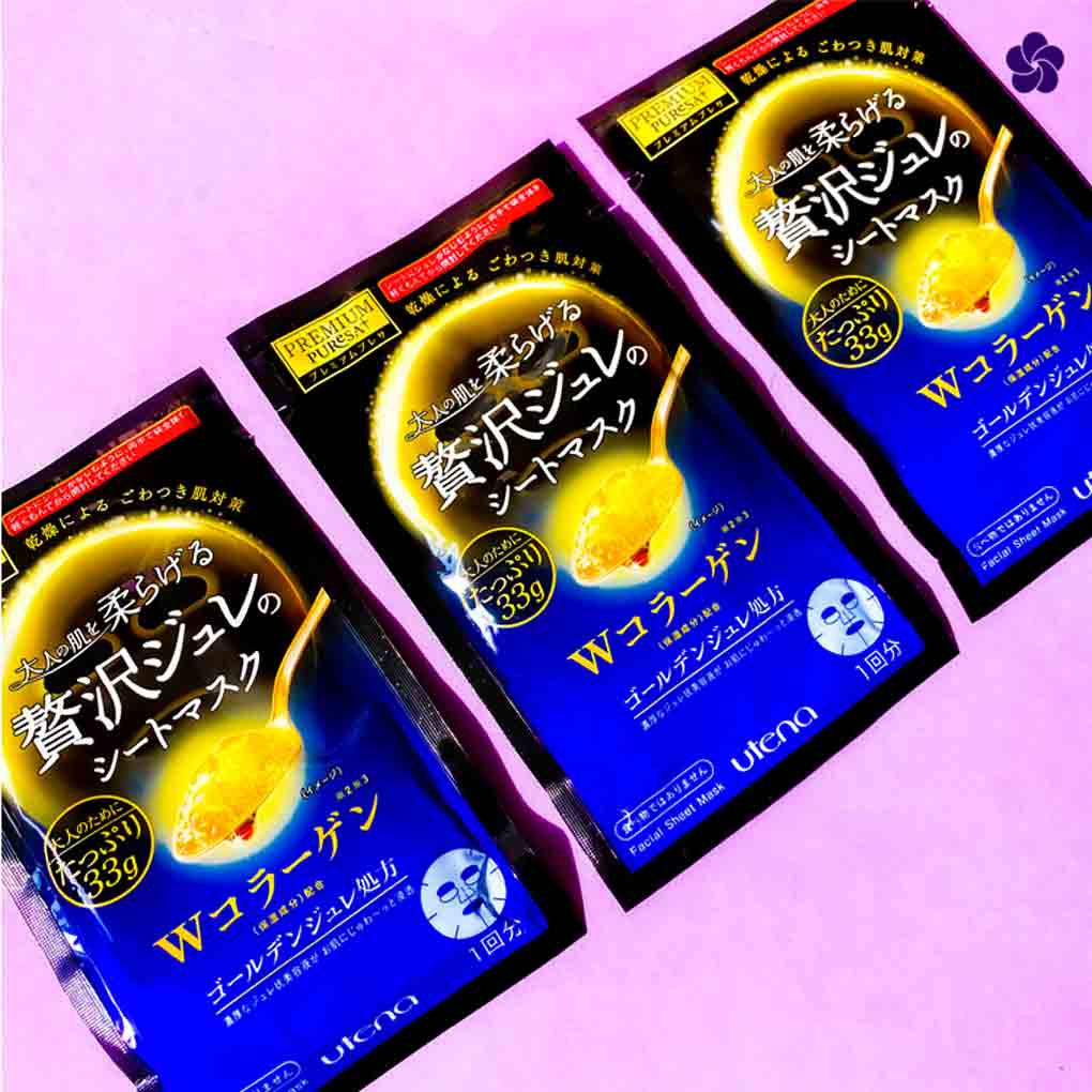 UTENA Premium Puresa Golden Jelly Collagen 33g - Maschera viso al collagene