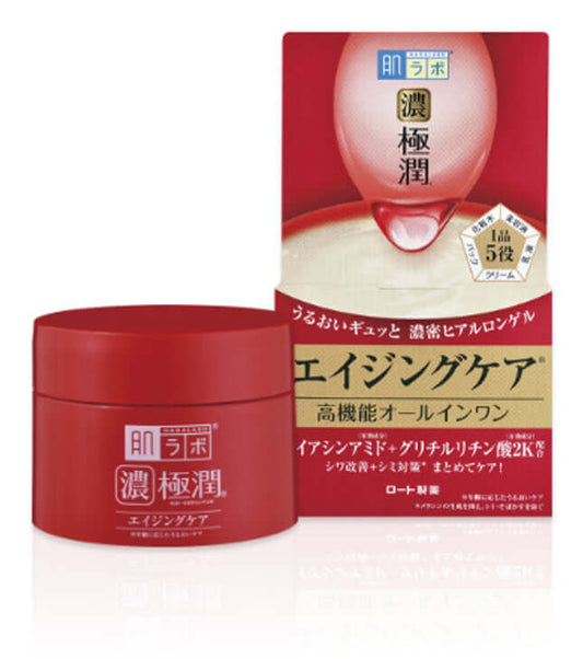 HADA LABO Gokujyun Aging Care Perfect Gel 100g - Gel viso idratante perfezionatore