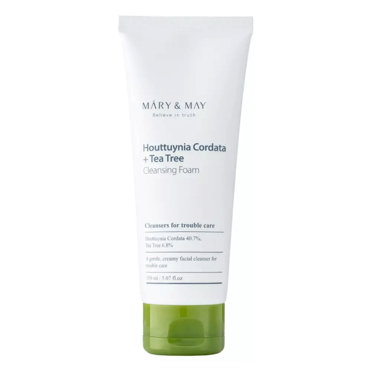 MARY&MAY Houttuynia Cordata + Tea Tree Cleansing Foam - 150ml - HomeSkin