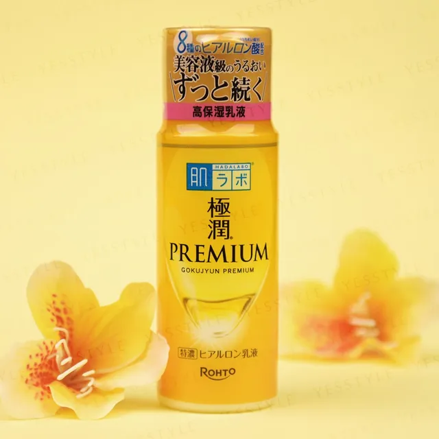 ROHTO MENTHOLATUM HADA LABO Gokujyun Premium Hyaluronic Acid Emulsion 140ml - Emulsione viso giapponese