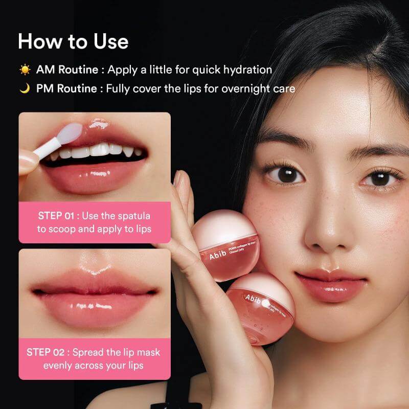 ABIB PDRN Collagen Lip Mask Glazed Jelly 11g - Maschera labbra coreana idratante