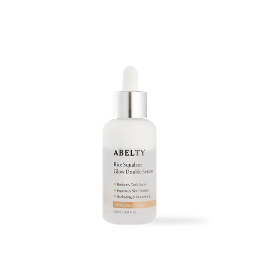 Abelty Rice Squalane Glow Double Serum 50ml - Siero illuminante Skincare Coreana