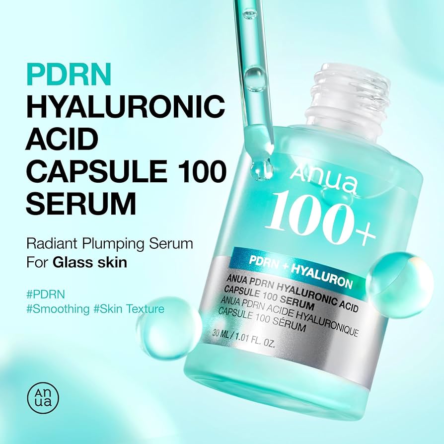 ANUA PDRN Hyaluronic Acid Capsule 100 Serum - Siero viso idratante con PDRN e Ialuronico