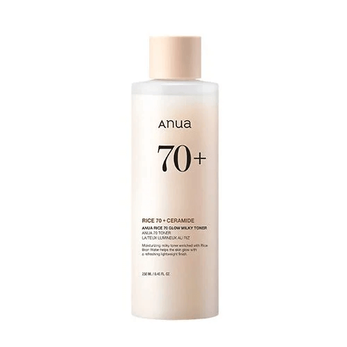 ANUA Rice 70 Glow Milky Toner 250ml - Tonico lattiginoso al riso